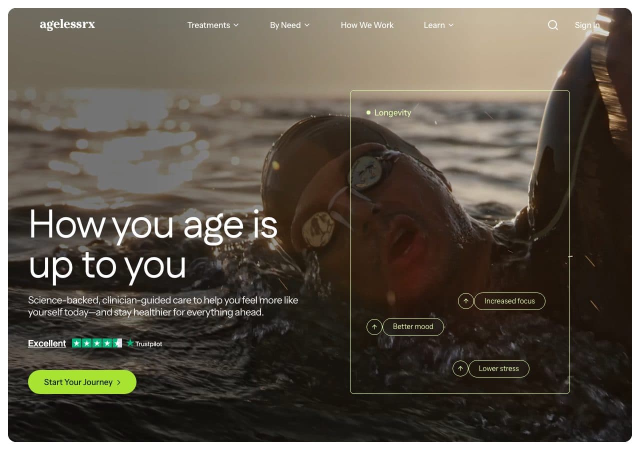 AgelessRx website