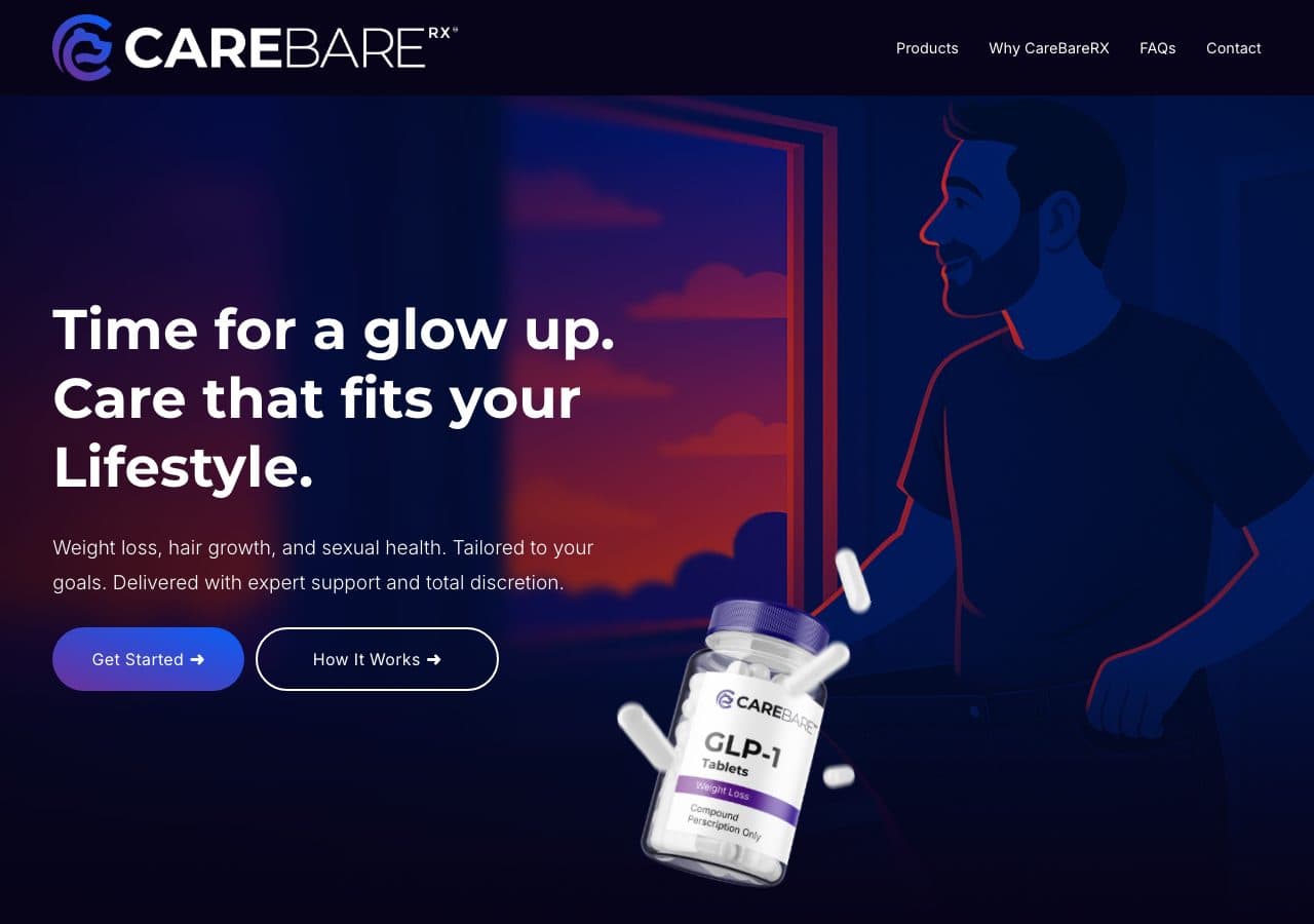 Care Bare Rx website