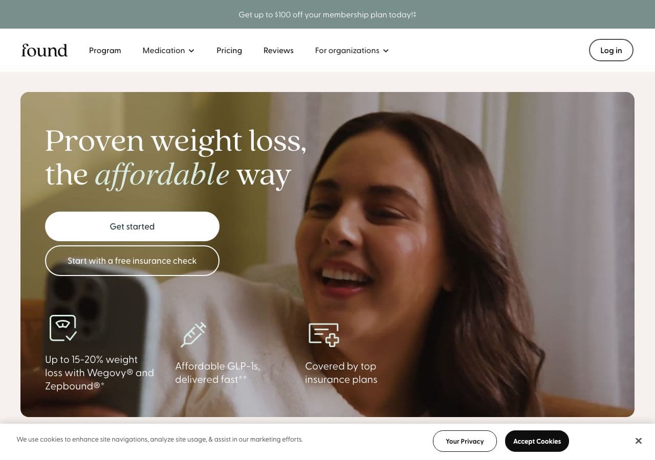 Found website