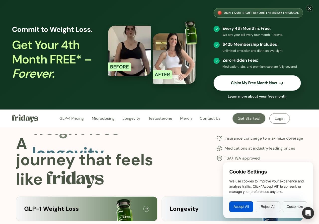 Fridays website