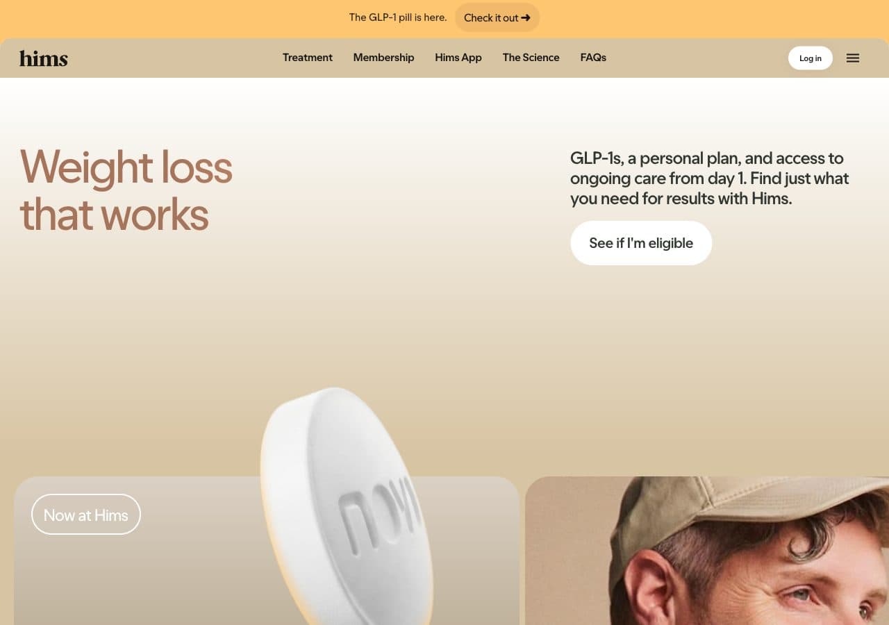 Hims's website