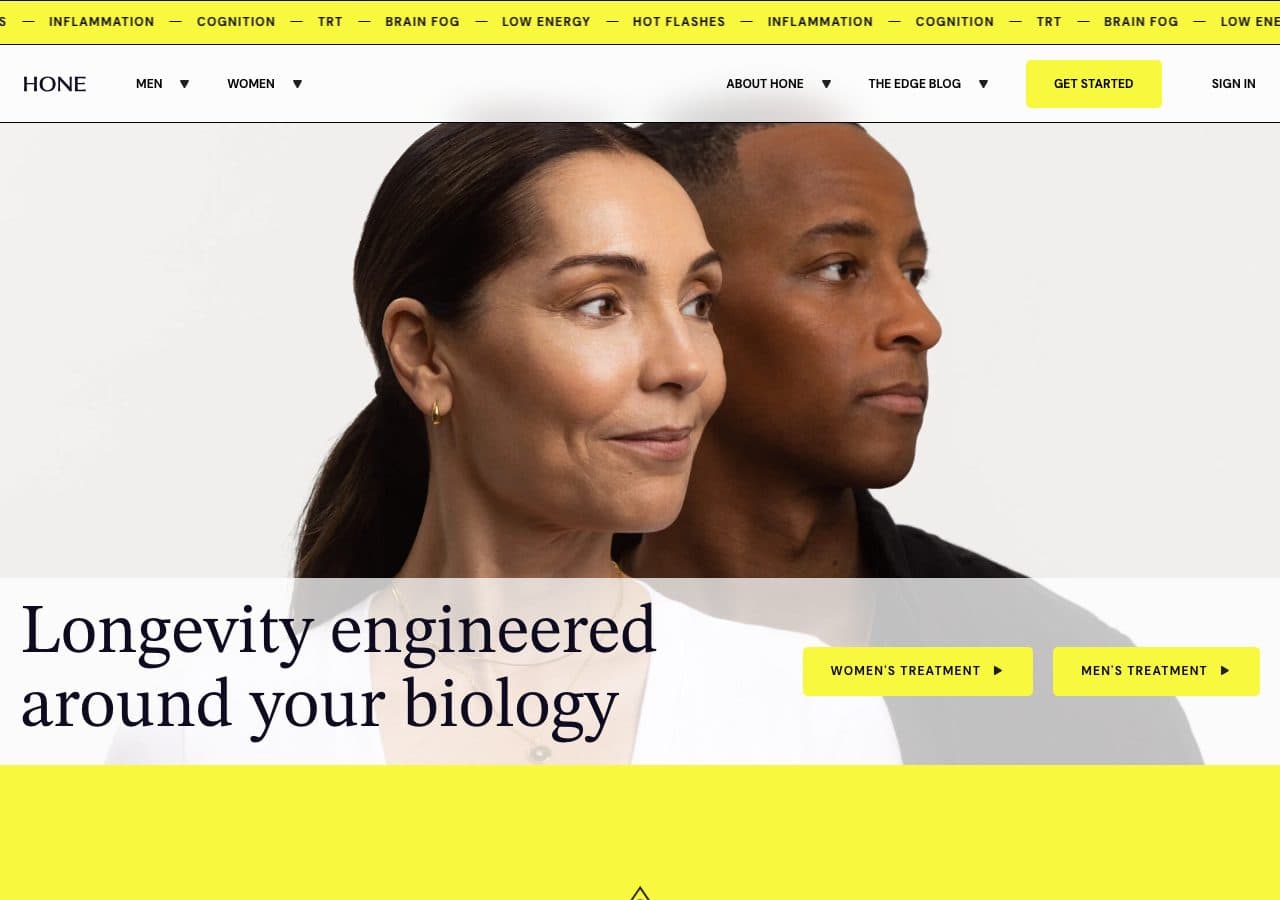Hone Health's website