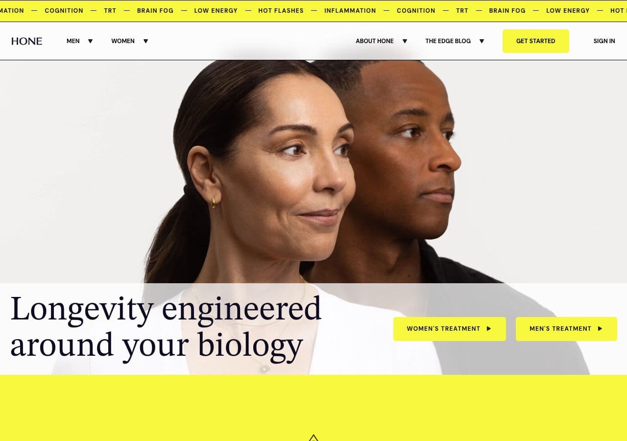 Hone Health website