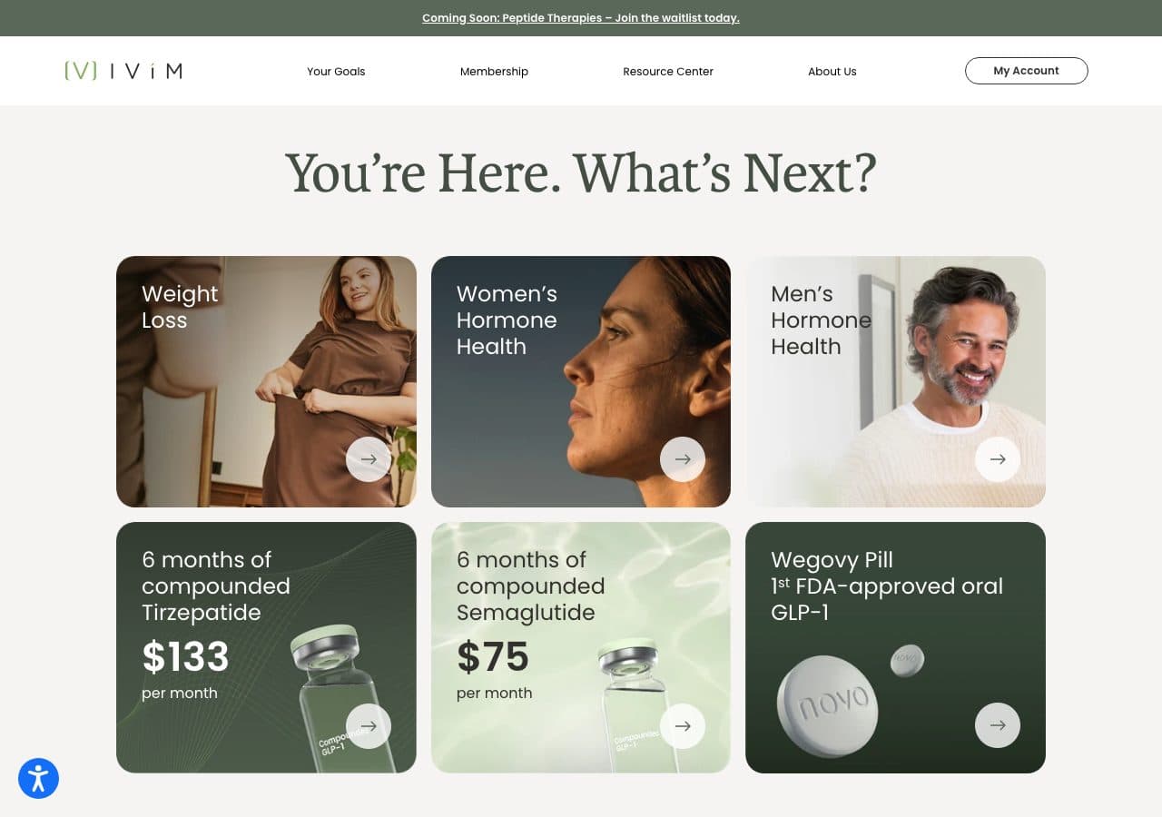 Ivim Health's website