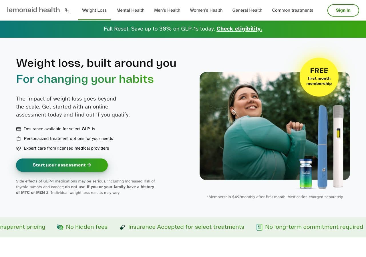 Lemonaid Health website