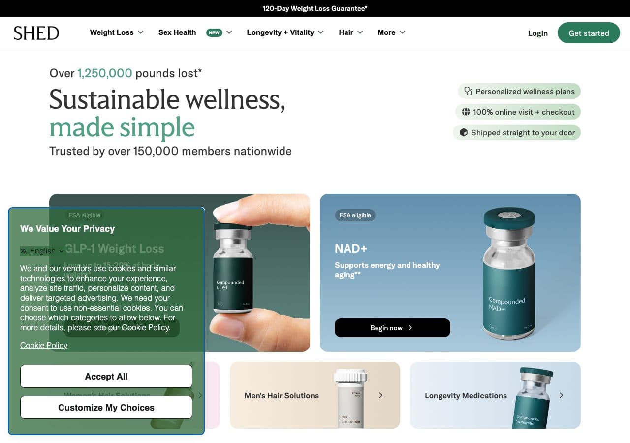 ShedRx website