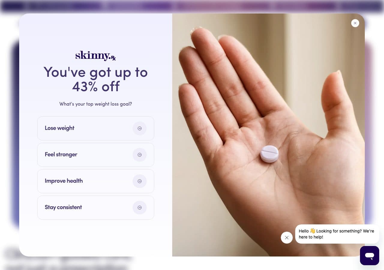 SkinnyRx website