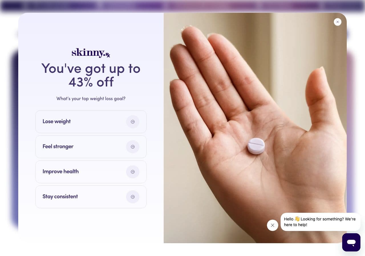 SkinnyRx website
